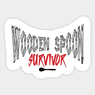 Wooden Spoon Survivor v4 Sticker